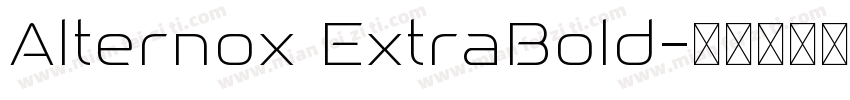 Alternox ExtraBold字体转换